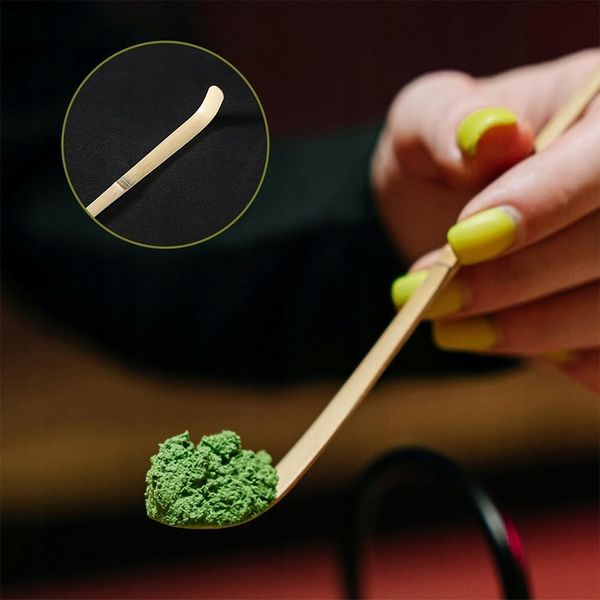 Zestaw Do Herbaty Matcha 5 Elementów Bambusowo-Ceramiczny zdjęcie 10