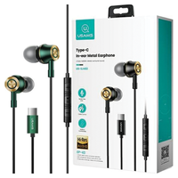 usams słuchawki stereo ep-43 metalusb-c ciemny zielony/dark green hsep4302