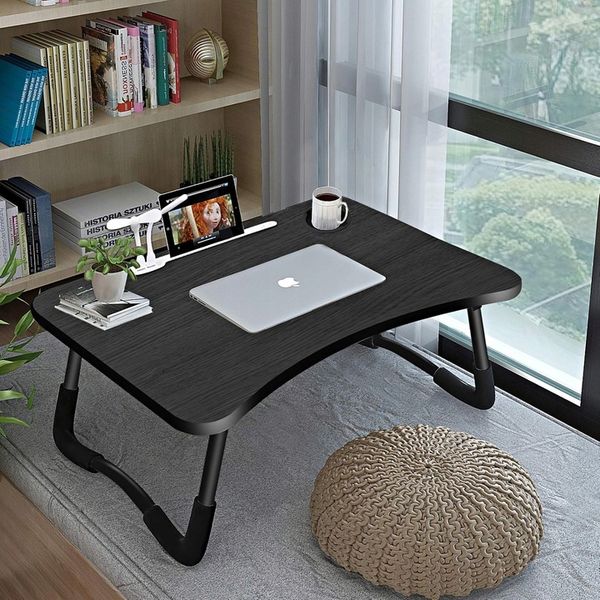 Stolik pod laptopa 60 x 40 cm czarny. zdjęcie 4