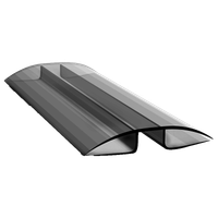 Profil łączący różny kąt POLIWĘGLAN dymny (szary) 8-10mm, 1,5m