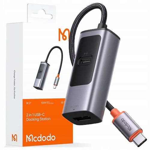 MCDODO KABEL PRZEJŚCIÓWKA ADAPTER HUB USB-C HDMI HDR eARC 4K 120HZ 8K 60HZ na Arena.pl