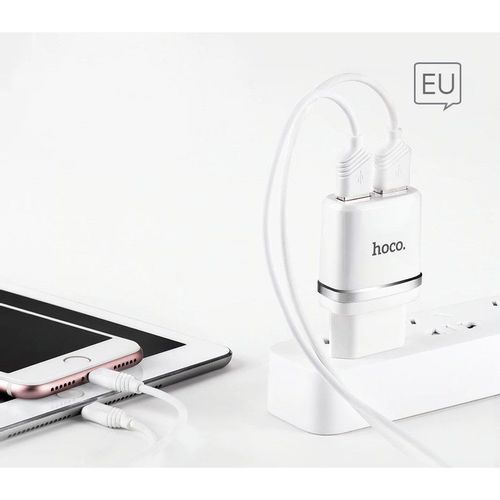 HOCO C12 NETWORK CHARGER + LIGHTNING CABLE WHITE na Arena.pl