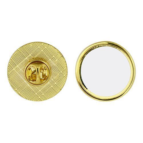 Pins okrągły złoty Sublimacja Termotransfer zdjęcie 1