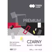 Blok Techniczny Czarny A4/10K Premium Happy Color