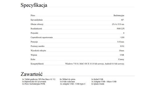 Tablet graficzny XP-Pen Deco 01 V2 na Arena.pl