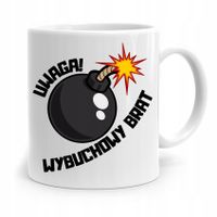 Kubek Prezent Dla Brata Uwaga Wybuchowy Brat Z Nadrukiem Ze Zdjęciem