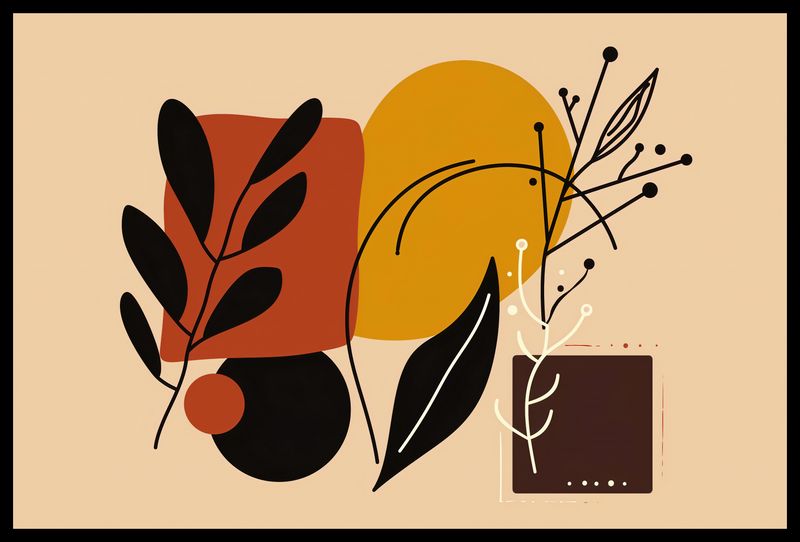 Plakat 60x40cm Ciepłe Kontury zdjęcie 2