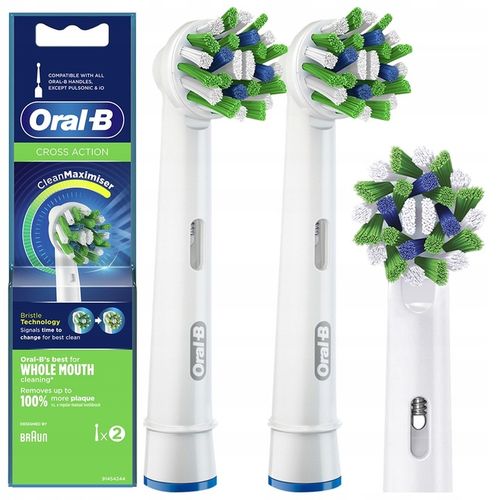 BRAUN ORAL-B ORYGINALNE KOŃCÓWKI CROSS ACTION EB50 DO SZCZOTECZEK na Arena.pl