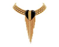 choker z sercem z łańcuszkami z kolekcji heart harmony (c23/zim/28au)