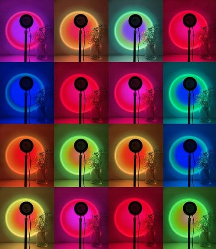 LAMPKA LED SUNSET RGB ZACHÓD SŁOŃCA PILOT PREZENT do sypialni salonu pokoju na Arena.pl