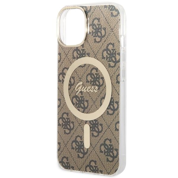 Etui Guess do iPhone 15, iPhone 14, iPhone 13, Brązowy, MagSafe zdjęcie 5