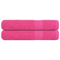 Ręczniki do sauny, 2 szt, różowe, 80x200 cm, bawełna 100%