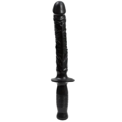 doc johnson manhandler model z uchwytem, pvc, 37 cm, czarny na Arena.pl