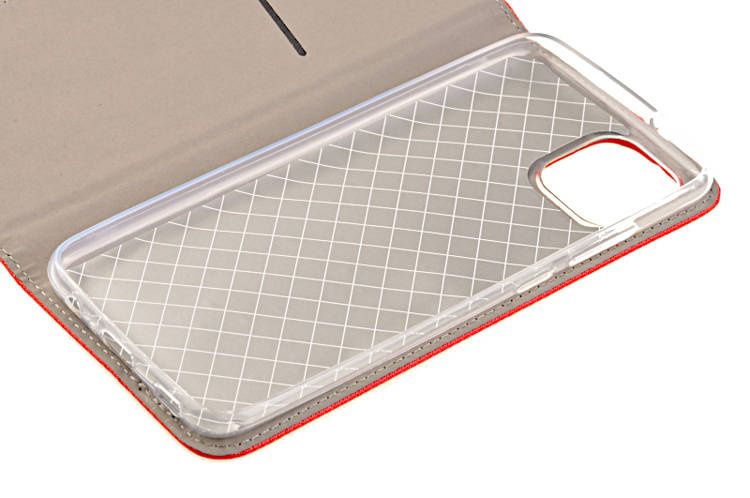 Etui Smart do Samsung Galaxy A03 czerwony zdjęcie 4