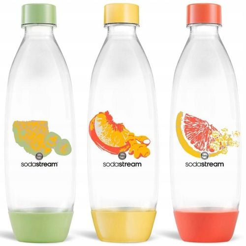 Butelki SodaStream Fuse 1l zielone, żółte i pomarańczowe na Arena.pl