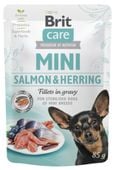Brit Care Dog Mini Salmon & Herring Sterilised Saszetka 85G