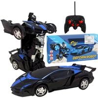 Auto Robot 2w1 Samochód Sterowany RC Światło Dźwięk Pilot Czarny