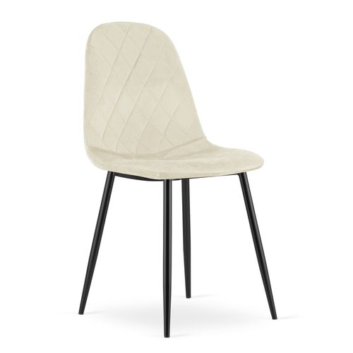 Krzesło ASTI - beż aksamit x 3 na Arena.pl