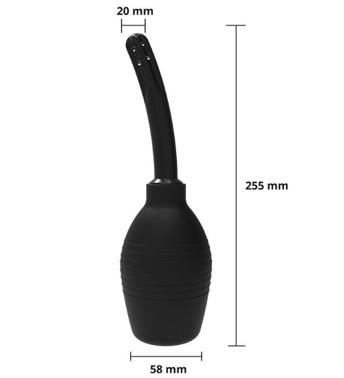 Czarna gruszka analna 310 ml zdjęcie 3