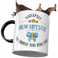 Kubek Czarny Dla Akwarysty Najlepszy Akwarysta Z Nadrukiem Ze Zdjęciem