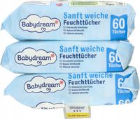 BABYDREAM CHUSTECZKI NAWILŻANE 3 X 60 SZT