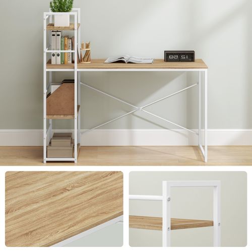 Biurko Komputerowe MAX 4.0 - sonoma / nogi białe na Arena.pl