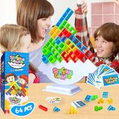 BALANSUJĄCA WIEŻA GRA ZRĘCZNOŚCIOWA TETRIS ZESTAW DUŻY RUCHOMA UKŁADANKA