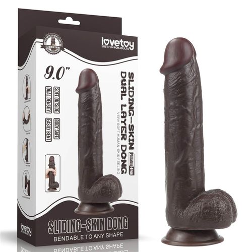 9.0'' sliding skin dual layer dong - black na Arena.pl