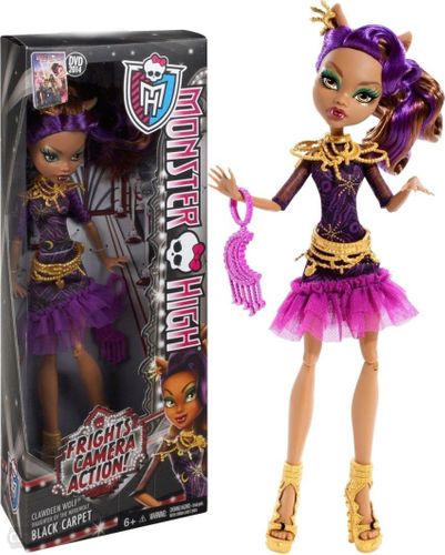 Monster High Czarny dywan Lalka Clawdeen Wolf na Arena.pl