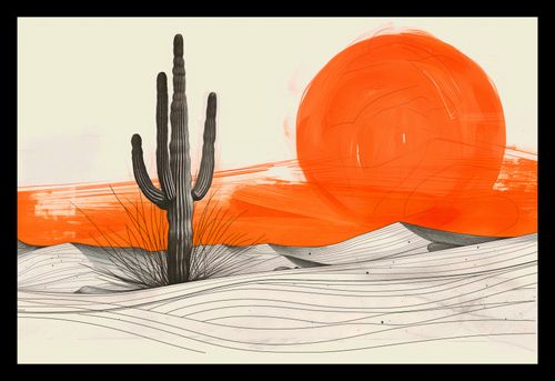 Plakat 30x20cm Kaktus Saguaro na Arena.pl