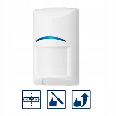 PRZEWODOWY CZUJNIK RUCHU PIR BOSCH ISC-BPR2-W12 ZE STREFĄ PODEJŚCIA na Arena.pl