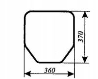 szyba tylna dolna - tył dolny ciągnika URSUS 6014 kabina Sokółka