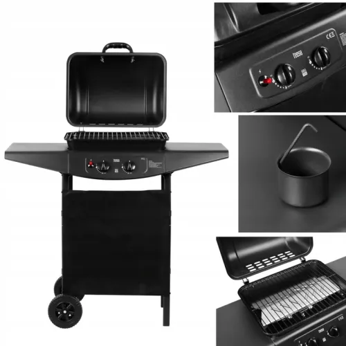 Teesa BBQ 2000 Grill gazowy - 2 palniki na Arena.pl