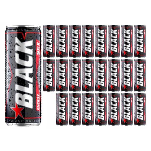 BLACK Energy Drink Napój Gazowany 24 x 250ml Arena.pl