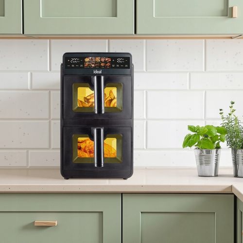 FRYTKOWNICA BEZTŁUSZCZOWA AIR FRYER IDEAL PODWÓJNA 10L DWUKOMOROWA na Arena.pl