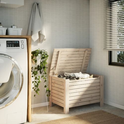 Skrzynia z wiekiem RANA, 80x49x54 cm, lite drewno sosnowe na Arena.pl