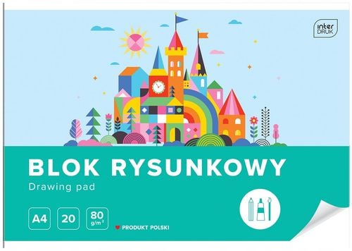 blok rysunkowy a4/20k biały 80g a'10 0006 na Arena.pl