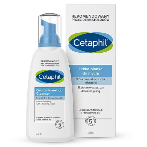 Cetaphil lekka pianka do mycia twarzy, skóra normalna i mieszana 236 ml na Arena.pl