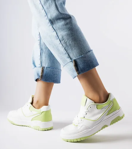 Biało-zielone sneakersy Barrette 39 na Arena.pl