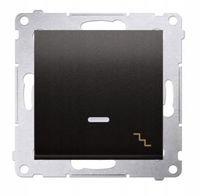 Simon54 Łącznik schodowy z podświetleniem LED DW6L.01/48 antracyt