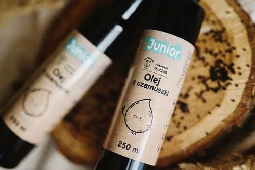 OLEJ Z CZARNUSZKI DZIECI JUNIOR 10,62! mg/g TYMOCHINONU 250ml NIERAFINOWANY na Arena.pl