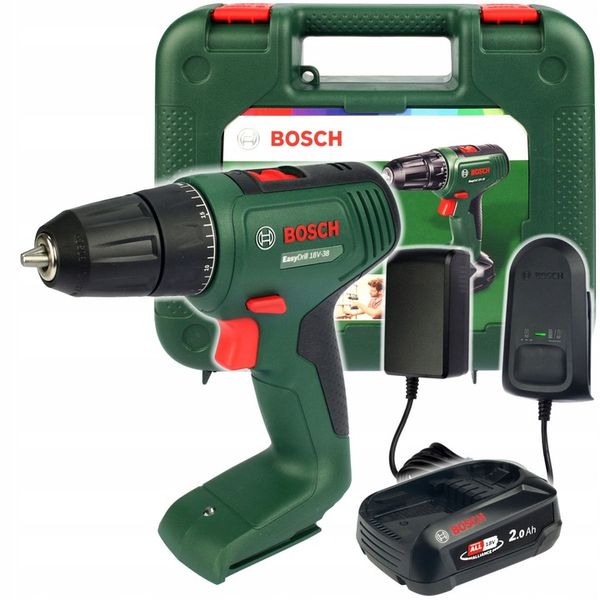WKRĘTARKA EasyDrill 18V-38 BOSCH 1x2,0Ah + WALIZKA zdjęcie 1
