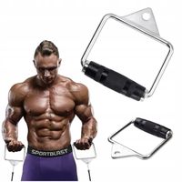 Uchwyt do wyciągu atlasu pojedynczy obrotowy gumowy stalowy antypoślizgowy