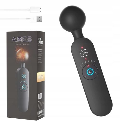MASAŻER ŁECHTACZKI MAGIC WAND 12 FUNKCJI LCD GRZANIE, ORGAZM na Arena.pl