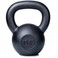 Kettlebelle 16KG Żeliwo AbarQs FITNESS CIĘŻAR KULA ODWAŻNIK HANTLA