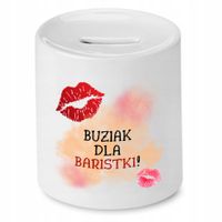 Dla Baristy Prezent Skarbonka Buziak Dla Z Nadrukiem Ze Zdjęciem