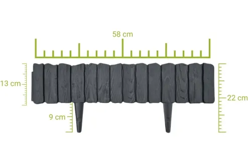 Palisada WOOD 58 cm czarna na Arena.pl