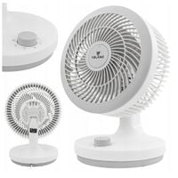 Wentylator BIURKOWY wiatrak STOŁOWY cichy OSCYLACJA regulacja AROMATERAPIA