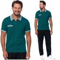 Koszulka Polo Męska Bawełniana Polówka Modna Premium ZIELONY MORAJ - M
