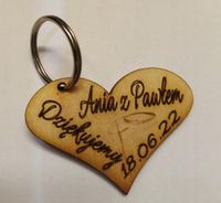 Pamiątka Weselna Pamiątka Ślubu - Brelok 10 szt